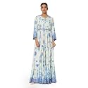 BIBA Women Viscose Rayon Tiered Printed Dress