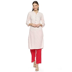 BIBA Women Viscose Regular Fit Liva Straight