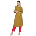 BIBA Women Viscose Regular Fit Liva Straight