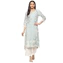 BIBA Women Viscose Straight Fit Kurta