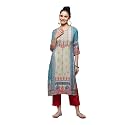 BIBA Women Viscose Straight Fit Liva Printed