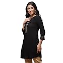 BIBA Women Viscose Straight Solid Kurta