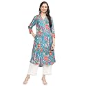 BIBA Women Viscose Straight Fit Liva Straight