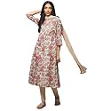 BIBA Women Cotton Gathered Kurta Churidar Suit Set