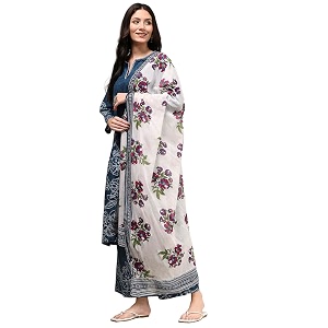 BIBA Womens Kurta Bottom Dupatta