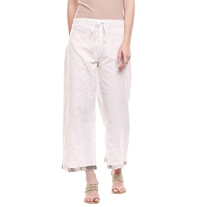 BIBA Womens Printed Palazzo Pants
