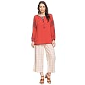 BIBA Womens Tie Up Neck Printed Kurta