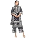 BIBA Women Cotton Straight Printed Suit Set
