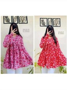 BIBHATSU Casual Floral Print Women Multicolor Top