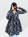 BIBHATSU Casual Printed Women Black Top