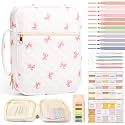 Bible Cover Case for Women Bible Bag w/Handles Bible Study Supplies