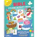 Bible Sticker Activity and Coloring Book for Kids, Includes Puffy Stickers and 20 Coloring Pages! Ages 4-8 (Little Sunbeams)