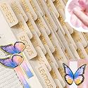Bible Tabs Neutral Cream, Laminated Bible Tabs Women &amp; Men, Christian Gifts, Large Print Bible Tabs for Easy Navigation, Bible Book Index Tabs Labels, Bible Study Supplies with Butterfly Bookmark