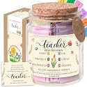 Bible Verse Jar for Teacher – 92 Color-Coded Bible Verse, Teacher Appreciation Gifts, Christian Gifts For Teachers