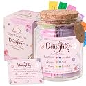 Bible Verses Jar for Daughter – Daughter Gifts From Mom, Graduation Gifts for Daughters, 92 Bible Verses Folded by hand, Christian Gift for Women