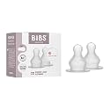 BIBS Baby Bottle Nipple, Silicone, 2+ Months, Medium Flow, 2-Pack