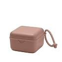 BIBS Pacifier Box with Loop for Storing &amp; Carrying Soothers | 100% BPA Free Material | Designed &amp; Made in Denmark | Woodchuck