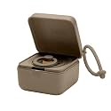 BIBS Pacifier Box with Loop for Storing &amp; Carrying Soothers | 100% BPA Free Material | Designed &amp; Made in Denmark | Dark Oak
