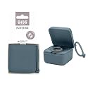BIBS Pacifier Box with Loop for Storing &amp; Carrying Soothers | 100% BPA Free Material | Designed &amp; Made in Denmark | Petrol