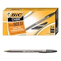 BIC Cristal Xtra Bold Ballpoint Pen, Bold Point (1.6mm) For Vivid And Dramatic Lines, Black, 24-Count (Pack of 18, 432 Count Total)