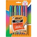 BIC Cristal Xtra Bold Fashion Ballpoint Pen (1.6 mm), 24-Count