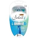 BIC Soleil 4 Women's Disposable 4 Blade Razors, Flexible Blades for a Closer Shave, 3 Count (Pack of 2)