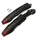 Bicycle Mudguard Plastic Fender Set - Front & Rear with Reflective Caps & Mounting Bracket | Universal Fit | 26 Inch | EXCEL (Trex Model)