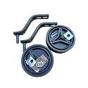 Bicycle Side Supporter Wheel Training Wheels Adjustable Side Support Wheel Set for 12 to 14 Inch Kids Bicycle - Made of Steel and Plastic