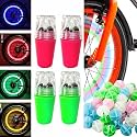Bicycle Spoke Beads & Valve Lights LED Multicolour Set for Tyre Wheel | Kids Cycle Spare Parts & Accessories | Decorative Lights & Colourful Moti for Kids Bicycles | Set of 2 Items