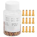 Bicycle Spoke Nozzles, GUB, 100 Pieces, Aluminium Alloy Bicycle Spoke Cap, Cycling Accessory for Mountain Bikes, Bicycle Spokes 2 mm (Gold)
