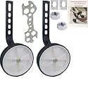 Bicycle Training Wheels for Kids Stronger Version Replacement Adjustable Bicycles Stabilizer for Children, Suitable for 12/14/16/18/20 inch Children's Single Speed Bikes, ABS Material