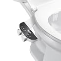 Bidet Attachment for Toilet Seat Non-Electric Bidet Hot and Cold Water Bidet Attachment Toilet Adjustable Water Temperature​ Posterior/Feminine Wash Dual Retractable Nozzle(AM-US-TT18N)