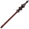 Bieye SS008 Lampshade Support with Finial for Tiffany Style Stained Glass Floor Lamp Table Lamp (G3/8 140mm Bronze Crown)