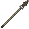 Bieye SS022 Lampshade Support with Finial for Tiffany Style Stained Glass Floor Lamp Table Lamp (G3/8 125mm Bronze Acorn)