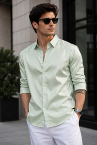 The Big Attire Men Solid Party Light