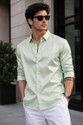 The Big Attire Men Solid Party Light