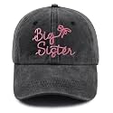 Big the Brother Sister Hats for Boys Girls, Funny Adjustable Kids Big bro sis Embroidered Baseball Cap