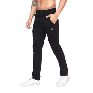 Big Button Mens Cotton Slim Fit Trackpant
