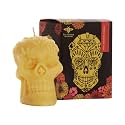 Big Dipper Wax Works Skull Candle, Día de Los Muertos & Halloween Décor