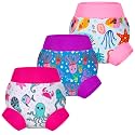 BIG ELEPHANT Baby Swim Diapers 3-Pack, Reusable Swimming Diapers
