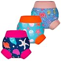 BIG ELEPHANT Baby Swim Diapers 3-Pack, Reusable Swimming Diapers