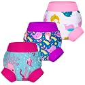 BIG ELEPHANT Baby Swim Diapers 3-Pack, Reusable Waterproof Swim Pants