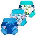 BIG ELEPHANT Baby Swim Diapers 3-Pack, Reusable Swimming Diapers