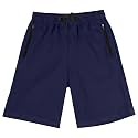 BIG ELEPHANT Boys Cotton Athletic Shorts with Zipper Pockets &amp; Drawstring