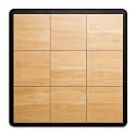 Big Floors Portable Dance Floor, Interlocking Dance Floor Tiles, Lightweight Plastic Modular Kit (3' X 3'), Light Maple Finish, 21 Piece (9 Sq Ft)