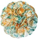 Big Flower Dainty Satin Fabric Rose Flower Brooches Large Rose Flowers Satin Lapel Brooches for Women Wedding Dinner Party Decoration 7.48 Inches
