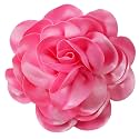 Big Flower Dainty Satin Fabric Rose Flower Brooches Large Rose Flowers Satin Lapel Brooches for Women Wedding Dinner Party Decoration 7.48 Inches