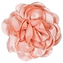 Big Flower Dainty Satin Fabric Rose Flower Brooches Large Rose Flowers Satin Lapel Brooches for Women Wedding Dinner Party Decoration 7.48 Inches