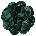 Big Flower Dainty Satin Fabric Rose Flower Brooches Large Rose Flowers Satin Lapel Brooches for Women Wedding Dinner Party Decoration 7.48 Inches