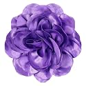 Big Flower Dainty Satin Fabric Rose Flower Brooches Large Rose Flowers Satin Lapel Brooches for Women Wedding Dinner Party Decoration 7.48 Inches